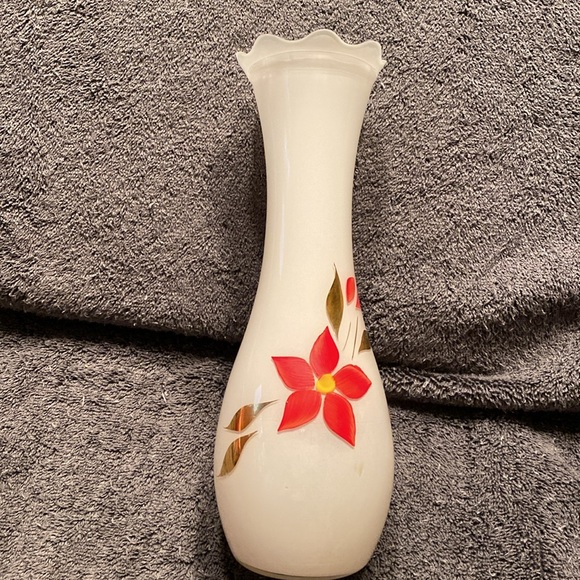 Vintage Hand Painted Christmas Vase - Picture 3 of 8